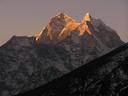 Day 6 : Dugla to Gorak Shep.\r\nThere wasnt a single day during the hike when we couldnt enjoy a mountain sunrise like this.